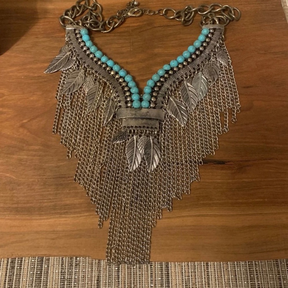 Southwestern inspired turquoise necklace